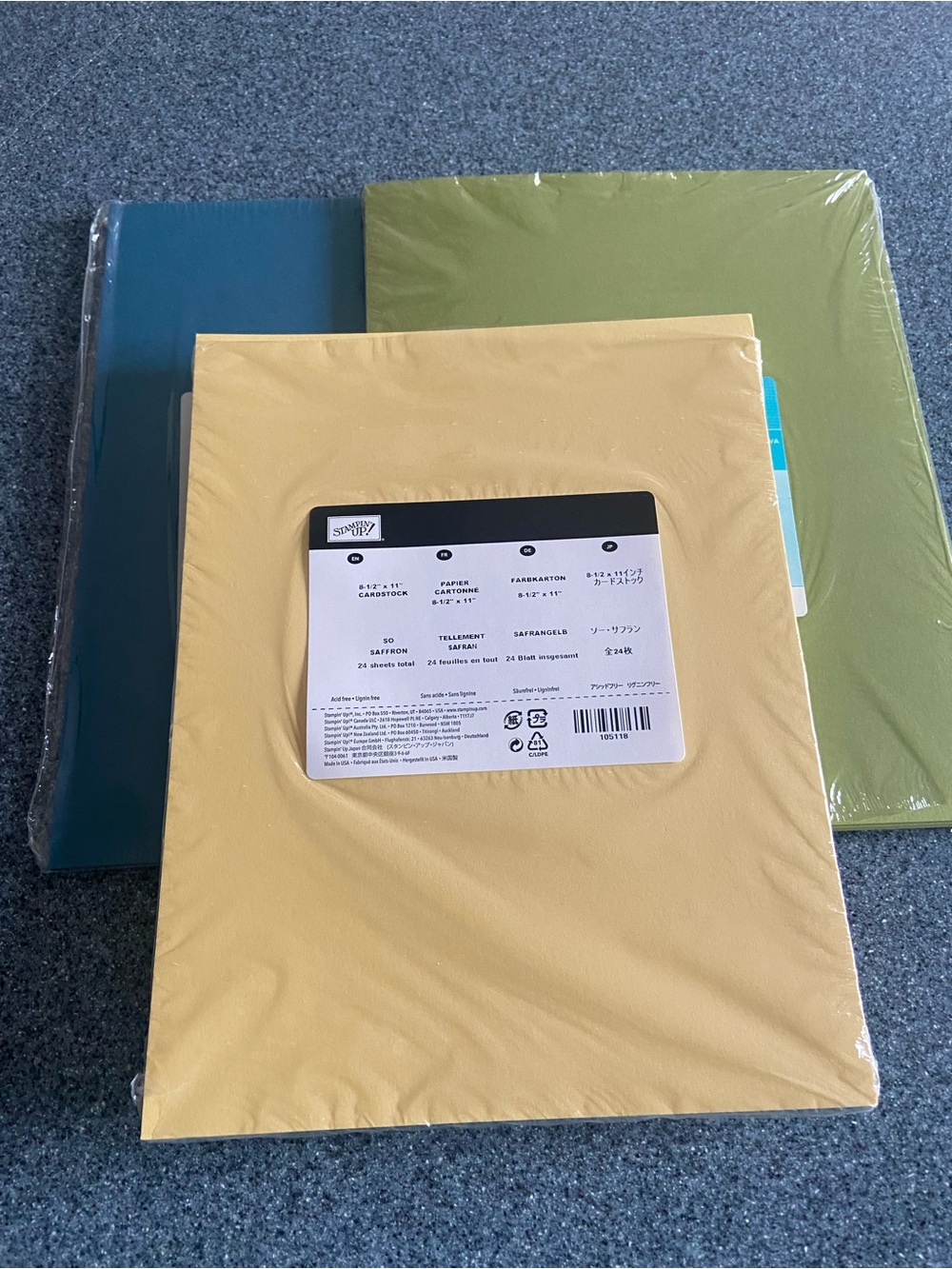 Stampin up 8 1/2 x 11 cardstock - 3 packs!